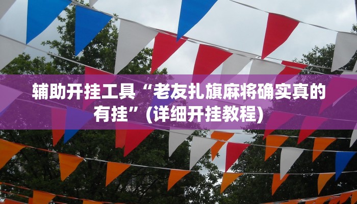 辅助开挂工具“老友扎旗麻将确实真的有挂”(详细开挂教程)