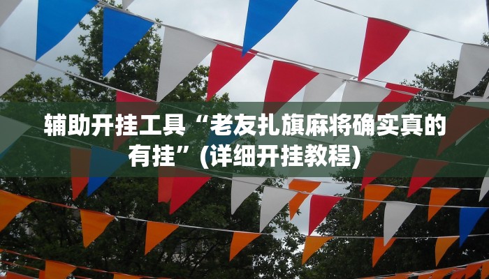 辅助开挂工具“老友扎旗麻将确实真的有挂”(详细开挂教程)