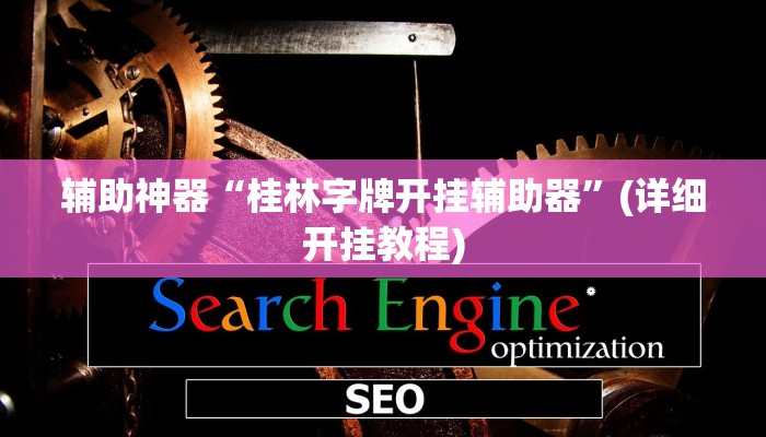 辅助神器“桂林字牌开挂辅助器”(详细开挂教程)
