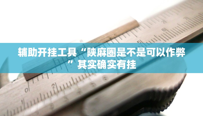 辅助开挂工具“陕麻圈是不是可以作弊”其实确实有挂