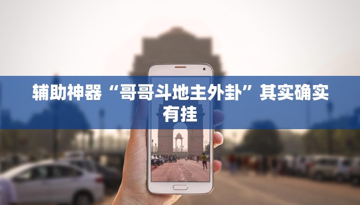 辅助神器“哥哥斗地主外卦”其实确实有挂