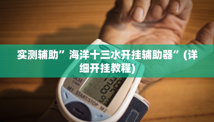 实测辅助”海洋十三水开挂辅助器”(详细开挂教程)