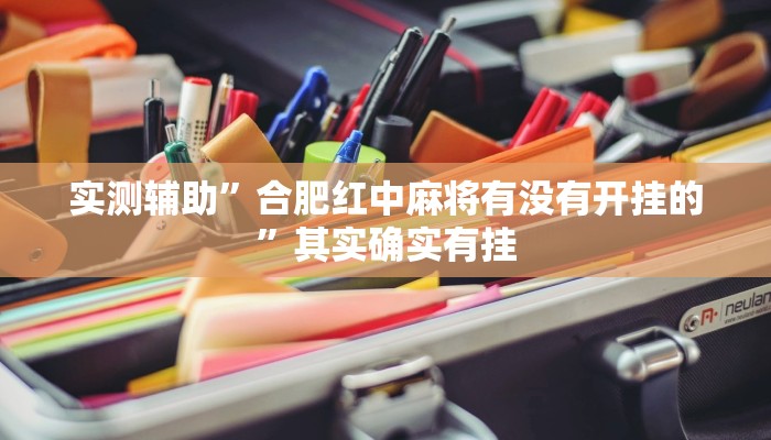实测辅助”合肥红中麻将有没有开挂的”其实确实有挂