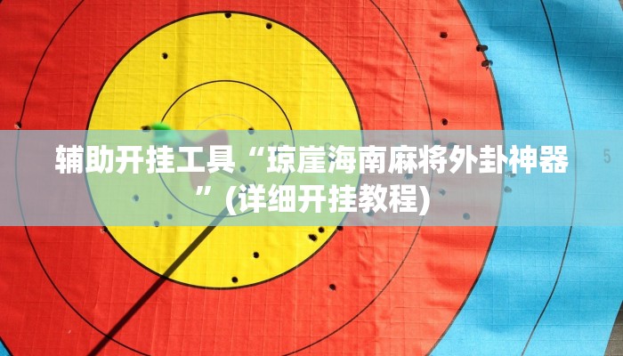 辅助开挂工具“琼崖海南麻将外卦神器”(详细开挂教程)