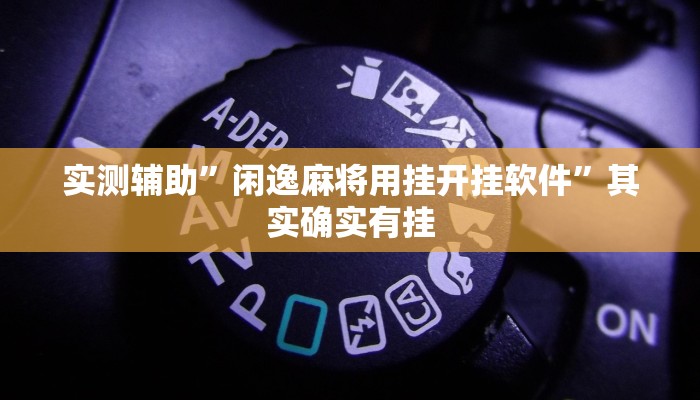 实测辅助”闲逸麻将用挂开挂软件”其实确实有挂