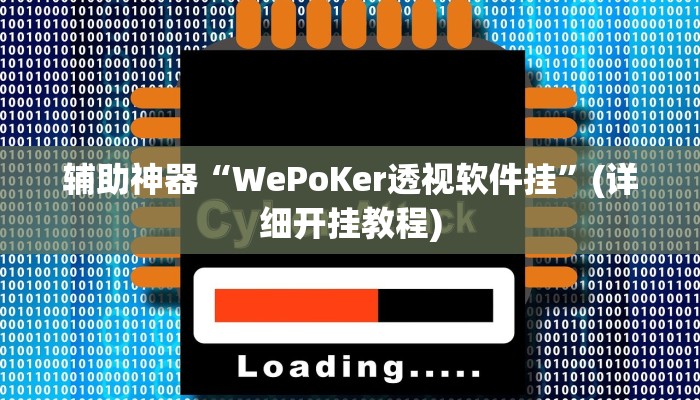 辅助神器“WePoKer透视软件挂”(详细开挂教程)