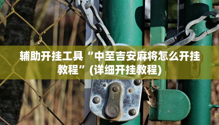 辅助开挂工具“中至吉安麻将怎么开挂教程”(详细开挂教程)