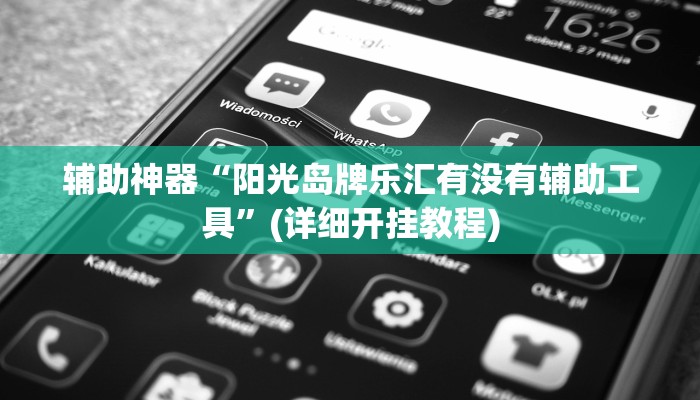 辅助神器“阳光岛牌乐汇有没有辅助工具”(详细开挂教程)