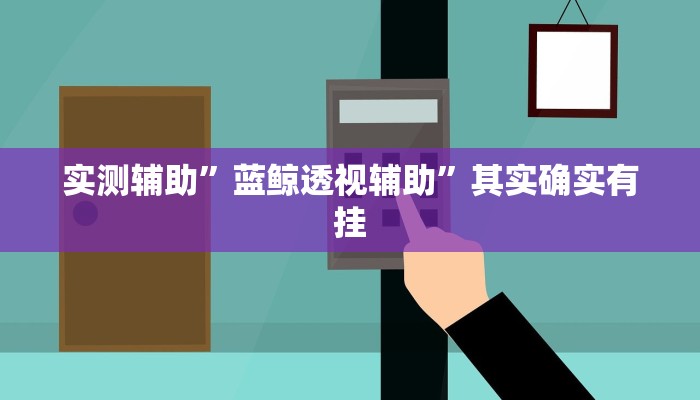 实测辅助”蓝鲸透视辅助”其实确实有挂