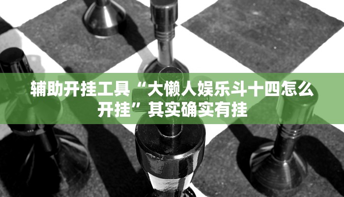 辅助开挂工具“大懒人娱乐斗十四怎么开挂”其实确实有挂