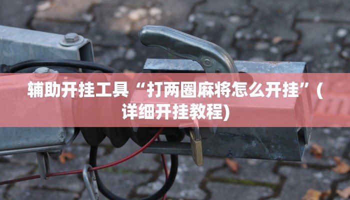 辅助开挂工具“打两圈麻将怎么开挂”(详细开挂教程)