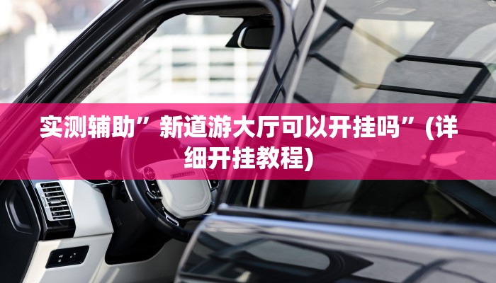 实测辅助”新道游大厅可以开挂吗”(详细开挂教程)